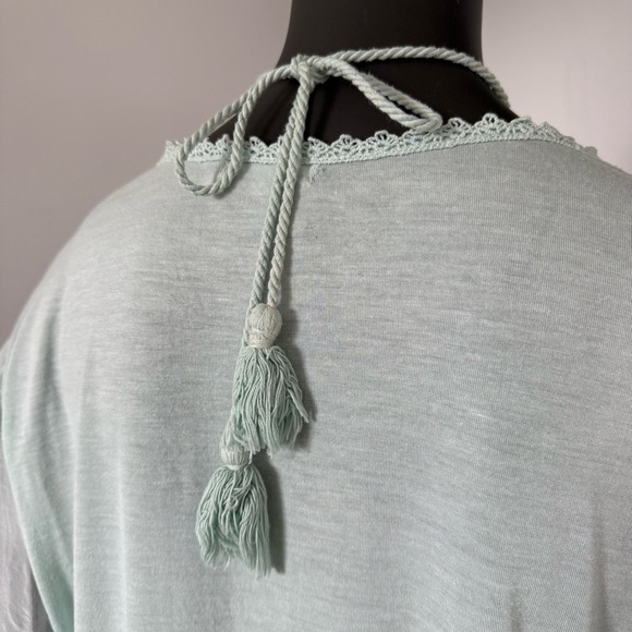 🪽 60% Silk Floral Lace Tunic Top - Made in Italy - Size XL - Picture 6 of 8